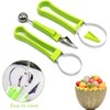 12PCS Melon Baller Scoop Set, 4-in-1 Watermelon Scooper Fruit Scooper,