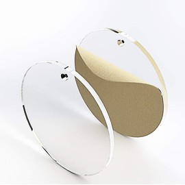 50 Acrylic Circle Clear Blank Discs with Hole 1/8" Thick (Select Size) (1.5")