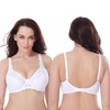 Curve Muse Women's Plus Size Minimiser Underwired Bra with Lace