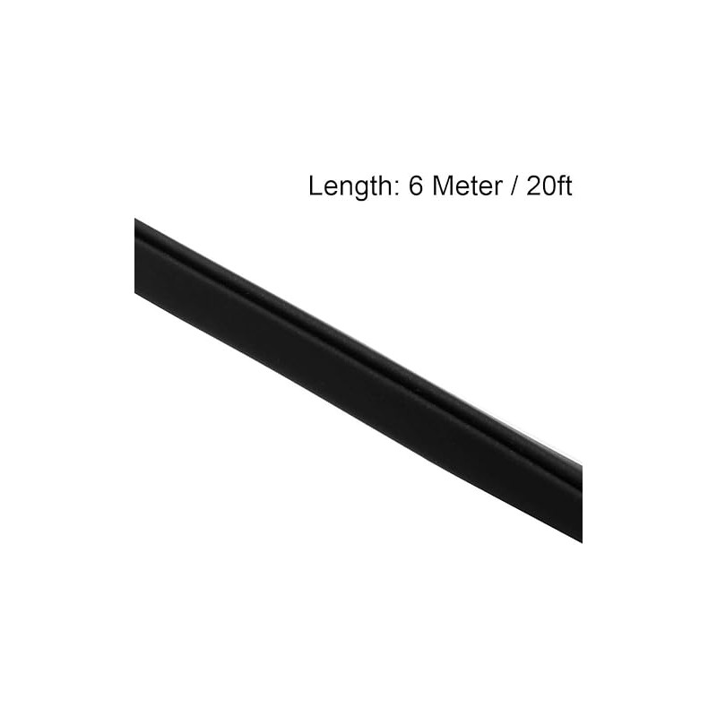 Boxonly U-Shaped Rubber Edge Sealing Strip Edge Trim 8mmx5mm Black