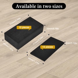 23 x Headboard Stoppers, 10 Pieces 20 mm and 13 Pieces 3 mm EVA Foam Bed Wall Bumper, Door Handle Protection, Anti-Vibration Couch Stopper, Wall Protection from Furniture