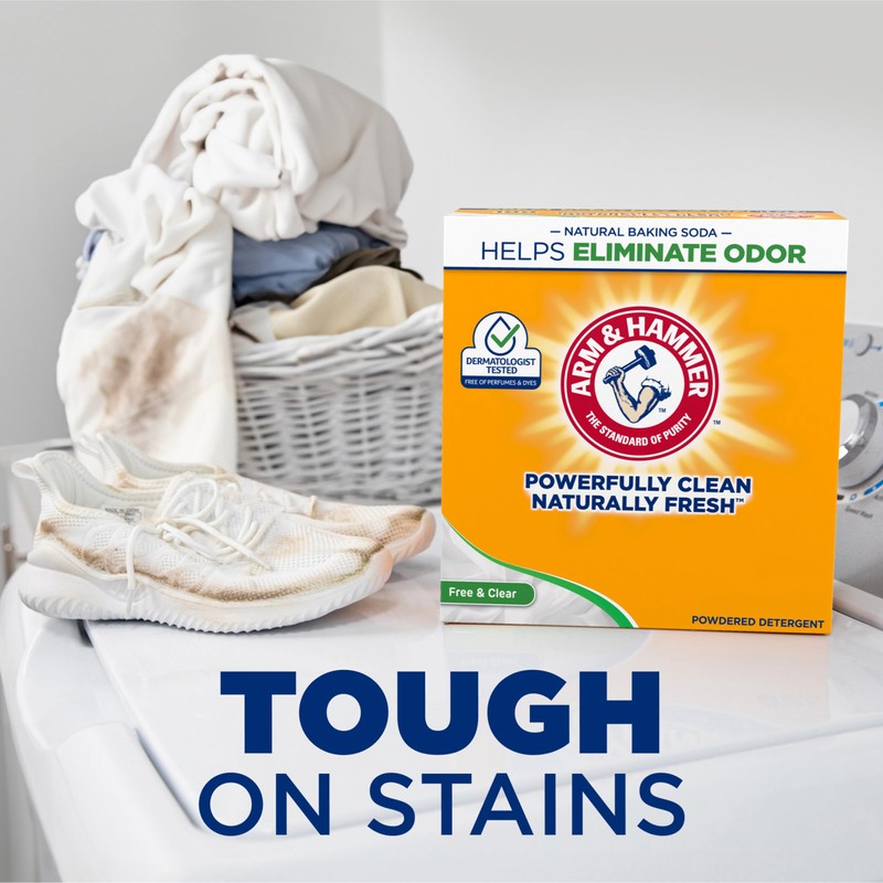 Arm & Hammer Laundry Detergent, Free of Perfume & Dyes,