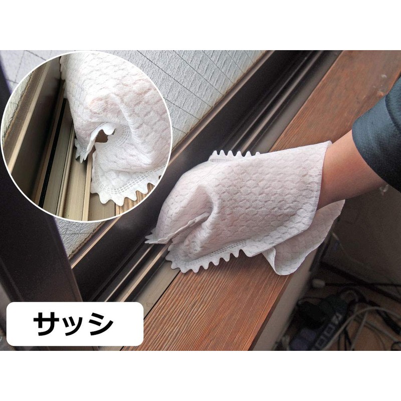 Fujipacks Hanbai Cleaning Mittens with Knurled Mittens + (Plus) Single