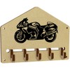 Azeeda 'Motorbike' Wall Mounted Key Hooks/Holder (WH00047363)
