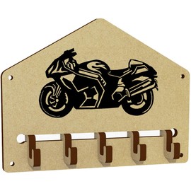 Azeeda 'Motorbike' Wall Mounted Key Hooks/Holder (WH00047363)