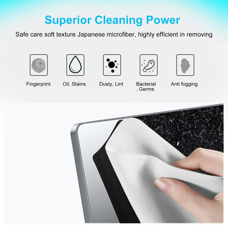 2 Pack Microfiber Liner Cleaning Cloth 15" 16" MacBook Air/MacBook
