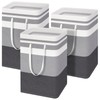 Valueest 75L Large Laundry Basket (3-Pack) – Collapsible, Freestanding Clothes