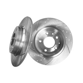 PM Auto Rear 280mm Drilled Slotted Brake Disc Rotors For 2006-2012 Ford Fusion