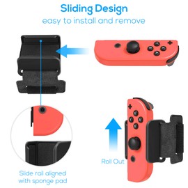 FYOUNG Wrist Bands for Just Switch Dance 2025/2024/2023/2022/2021 Games, 2 Pack Dance Games Accessories Adjustable Elastic Straps for Joycon Controller - Black
