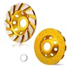 HRLORKC 4 Inch Concrete Turbo Diamond Grinding Cup Wheel 12