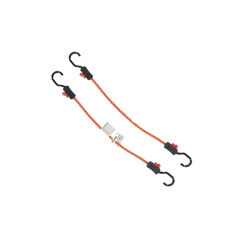 152-762mm Bungee Cord (Adjustable/Orange/2 Pieces) EA628WB-2A