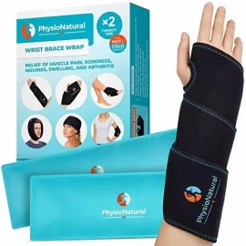 Physionatural La Muñeca Bolsa De Hielo Wrap - Terapia De Calor Y Frío Inst