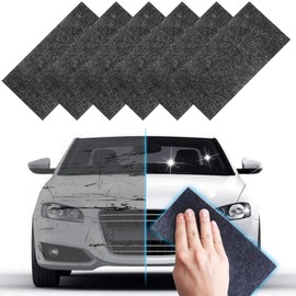 Wondora 6 Piece Nano Sparkle Cloth for car Scratches, Nanosparkle Cloth for car Scratches, Nanosparkle Cloth, With Disposable Gloves, Easy to Repair car Paint yo Remove Surface Wear and Water Damage