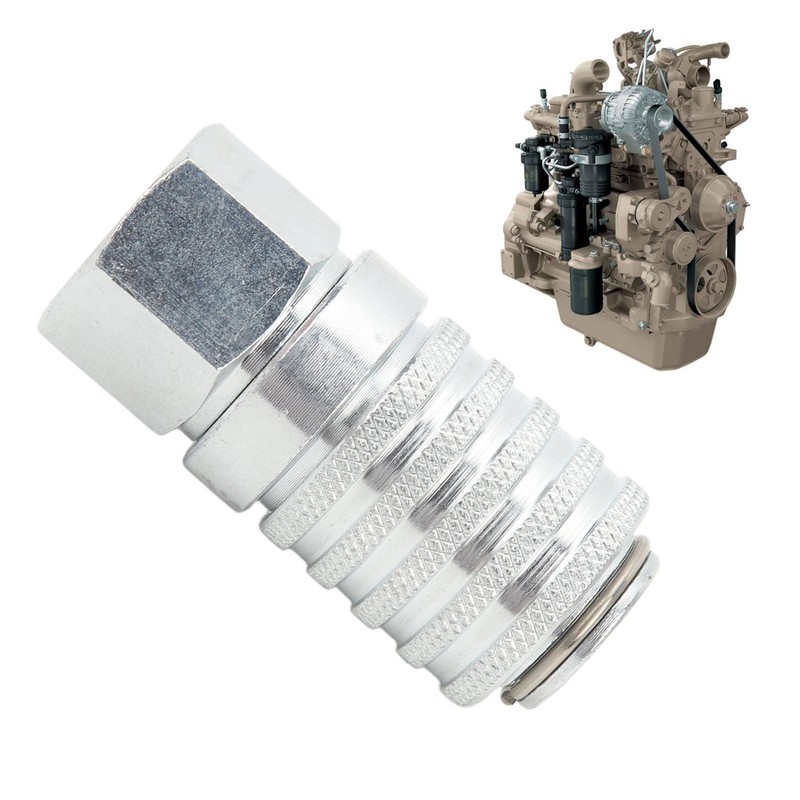 PD242 Series Test Port Steel 1/4in 18NPTF Thread Impact Resistance
