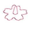 100pcs Sakura Shape Paper Clips Increased Slip Resistance Plating Process