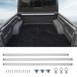 Maxzina Trail Rail System Compatible with 2020-2025 Jeep Gladiator Front and Side Rail Track Aluminum Alloy Cargo Management Truck Bed Rail L-Track Tie Down System for 2024 Gladiator Accessories