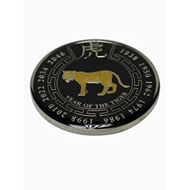 Chinese New Year Zodiac Commerative Black Coin (Tiger)
