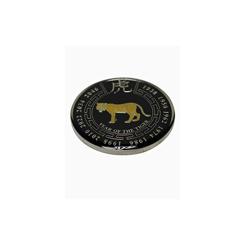 Chinese New Year Zodiac Commerative Black Coin (Tiger)