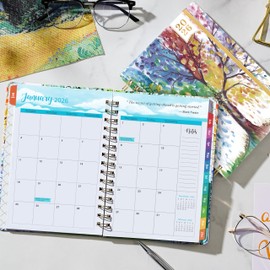 2026 Planner - Planner 2026 Weekly and Monthly, January 2026 - December 2026, 6.4"x 8.5", with Elastic Closure, Inner Pocket, Coated Tabs