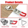 4 PCS Toggle Clamp Draw Latch Adjustable Pull Latchs Clamp