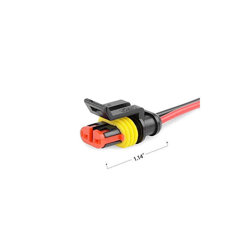 Nilight - 50020R, 2 Pines, 16AWG, Conector de Terminal, Serie
