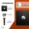KTC-Home Premium Doorbell Jet Black - Curved Push Button -