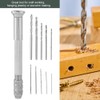 Mini Precision Hand Twist Drill 10 x Drill Bit Tool
