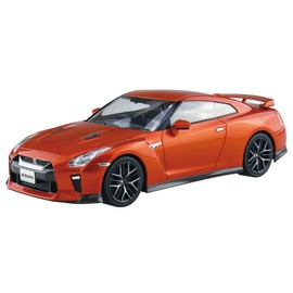 Aoshima Bunka Kyozai 07-A The Snap Kit Series Nissan GT-R Ultimate Shiny Orange Color Coded Plastic Model 1/32