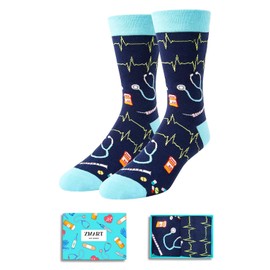 Zmart Doctor Nurse Gifts for Men - Medical Student Gifts for Doctors Male Nurses Gift, Medical Doctor Socks Men Nurse Socks