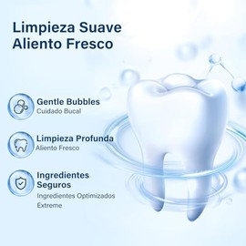 2-Pasta de Dientes con Hidroxiapatita, 7.5% Pasta Dental Hidroxiapatita, Pasta de Dientes Blanqueadora con Hidroxiapatita sin Flúor, Pasta de Dientes que Protege el Esmalte Aliento Fresco