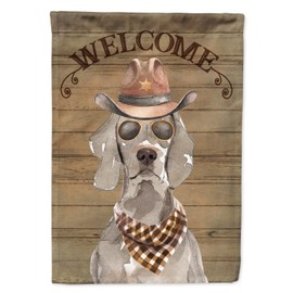 Caroline's Treasures CK6372CHF Weimaraner Country Dog House Flag Large Porch Sleeve Pole Decorative Outside Yard Banner Artwork Wall Hanging, Polyester, House Size, Multicolor