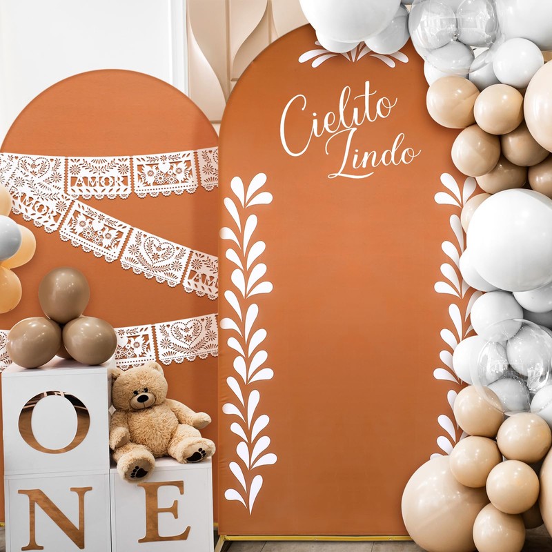 FuWeave Mexican Talavera Arch Stand Covers Wedding Cielito Lindo Backdrop