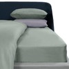 Brentfords Plain Dyed Bed Fitted Sheet Soft Microfibre Duck Egg