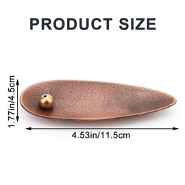 WERIGONI Pack of 2 Metal Copper Incense Sticks Holder, Suitable for Incense Holder, Incense Holder, Suitable for Yoga, Meditation and Home Decoration