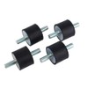 4Pcs M10 Rubber Bobbin Mount Anti Vibration Mounts Shock Absorber