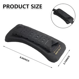 YPELUDRE 2 Pack Shoulder Strap Pads for Vest Carrier, Tactical Vest Shoulder Pads Backpack Strap Pads (Black)