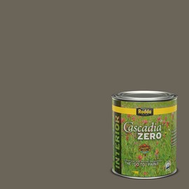Rodda Paint CASCADIA ZERO Interior Satin Paint & Primer in One, Quart, Deep Shadow