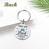 iyaone Dad Gifts from Daughter Son, Drive Safe Dad Keychain