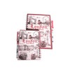 London Souvenir Spiral Notebook Set with Pen, Famous Landmarks Design,