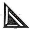 45 Degree Aluminum Alloy Angle Ruler, 12 Inch Aluminum Alloy