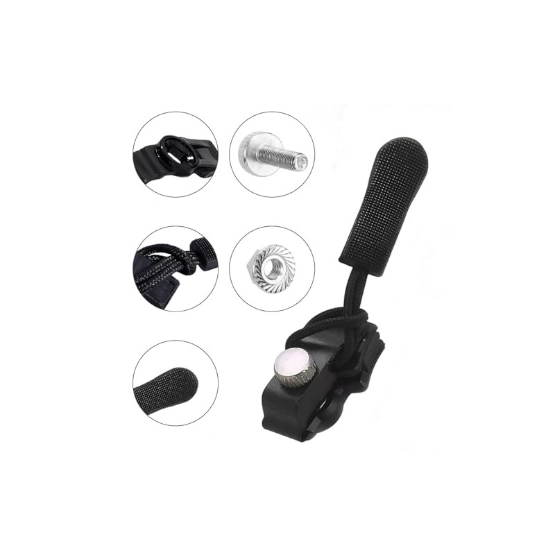 30Pcs Zipper Puller Replacement, Zipper Repair Kit, Removable Zipper Repair