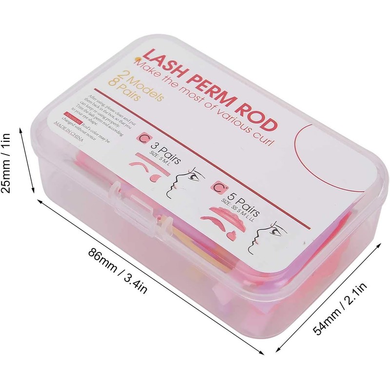 ZJchao 8Pcs Almohadilla para Permanente de Pestañas Profesional, Almohadilla Protectora