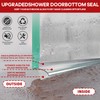BSFRNF 2 Pcs 25" Chrome Framed Shower Door Replacement Bottom