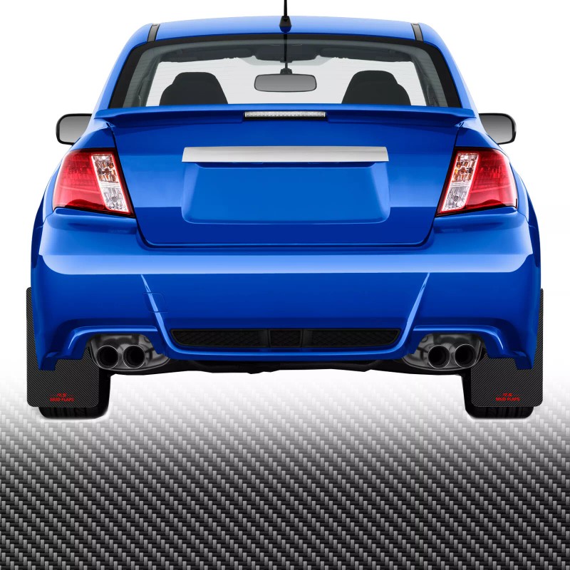 Unbranded 4Pcs Car Rally Carbon Fiber Effect Universal Mud Flaps