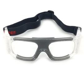 Silfrae Racquetball Goggles Sports Glasses Anti Fog&Scratch Resistant Protective Eyewear With Adjustable Strap for Basketball Football Hockey Volleyball Baseball (Grey)