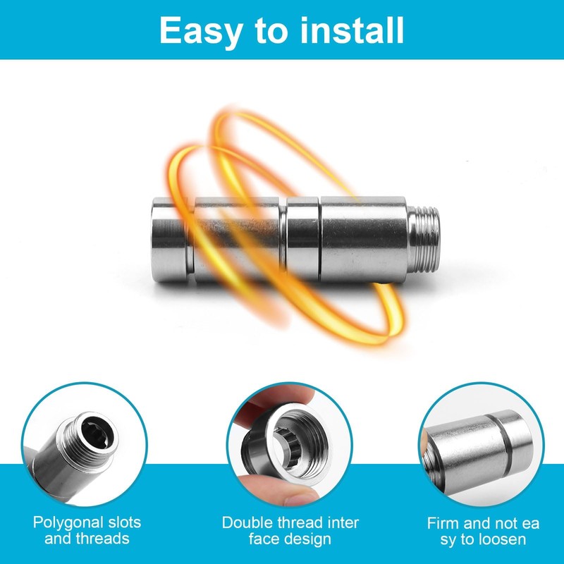0XBIT Tap Extension 1/2 Inch 4-Piece Extension for Threaded Connection