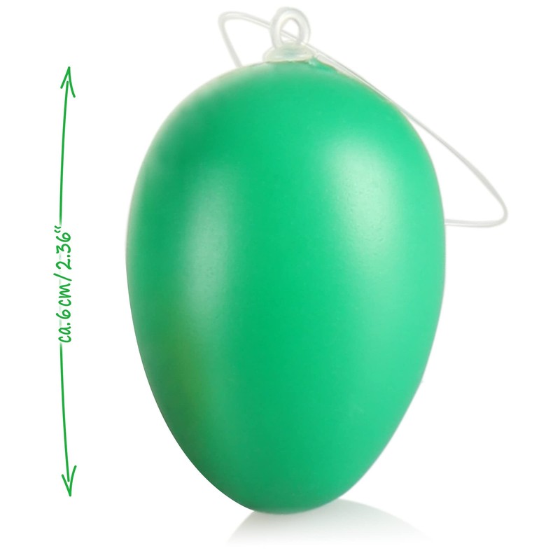 com-four® Colourful Easter Eggs for Easter Decoration, Coloured Plastic Eggs