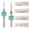 HARFINGTON 10pcs PCB Drill Bit Set 1/8" Shank 0.9mm Tungsten