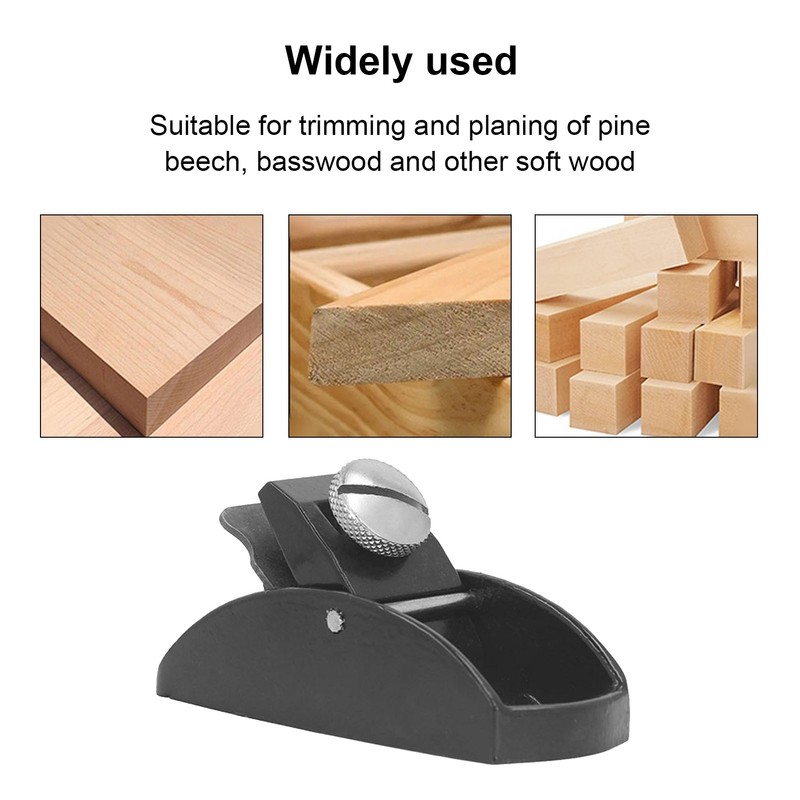 Mini Wood Planer Carbon Steel Cutting Depth Adjustable Incisive European