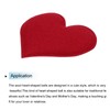 MECCANIXITY Felt Hearts Shape Heart Pom Pom Valentine's Day Hearts